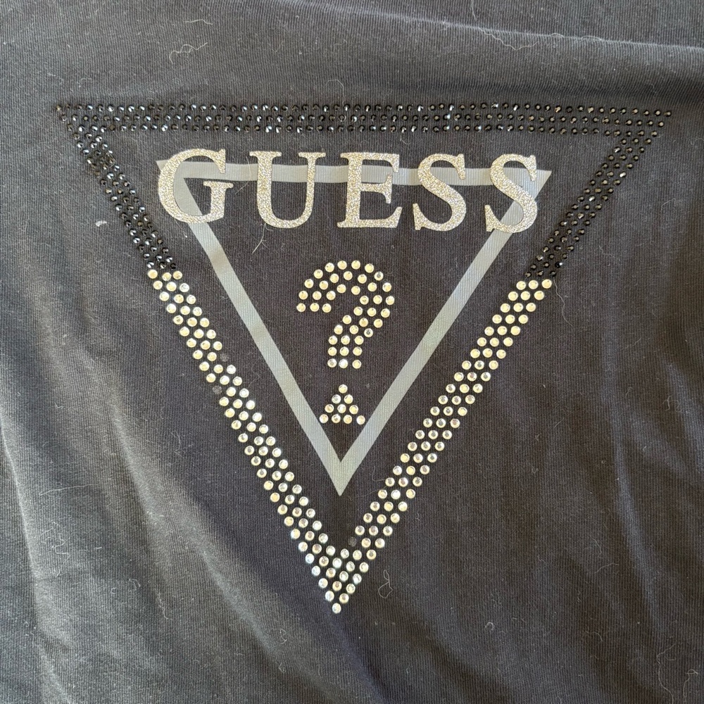 Guess Rhinestone Logo T-Shirt - Picture 7 of 8
